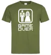 Чоловіча футболка GAME OVER 8BIT Оливковий фото