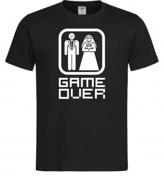 Чоловіча футболка GAME OVER 8BIT Чорний фото