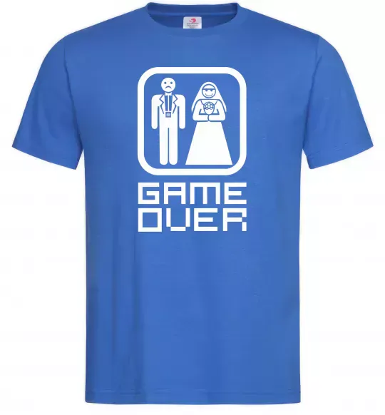 Чоловіча футболка GAME OVER 8BIT Яскраво-синій фото