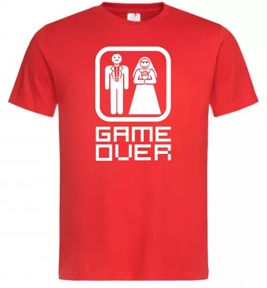 Чоловіча футболка GAME OVER 8BIT Червоний фото