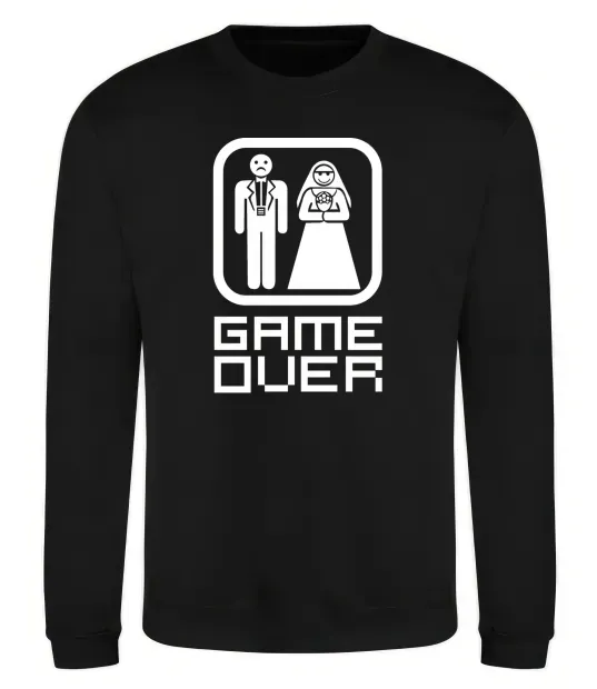 Світшот GAME OVER 8BIT Чорний фото
