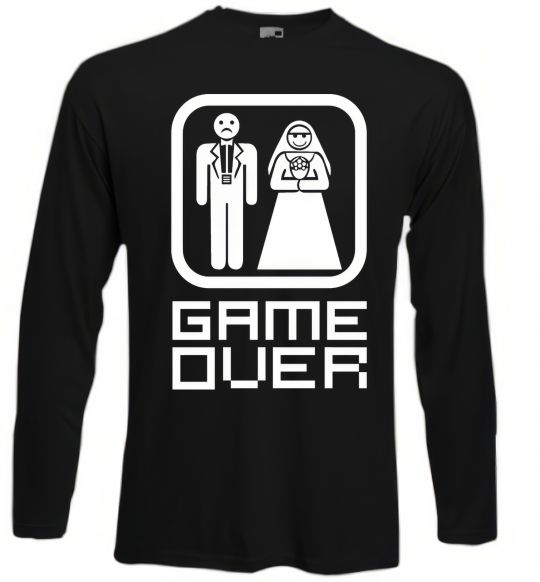 Лонгслів GAME OVER 8BIT Чорний фото