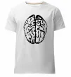 Чоловіча преміум футболка МОЗГ Білий фото
