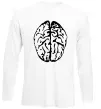Лонгслив МОЗГ Белый фото