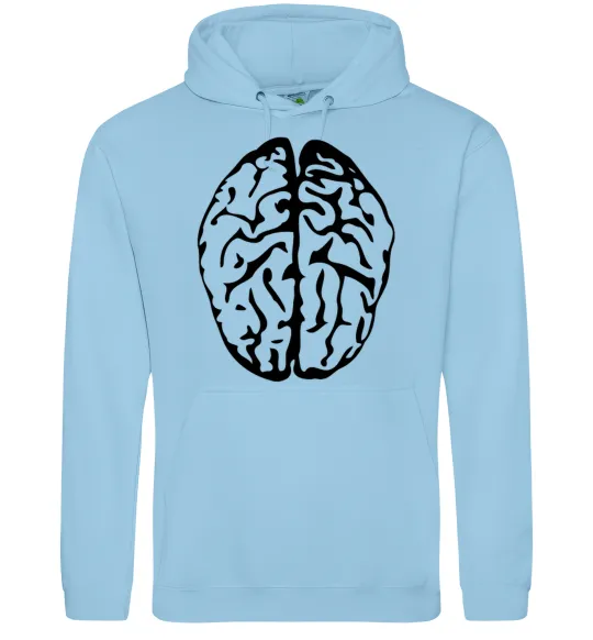 Чоловіча толстовка (худі) МОЗГ Блакитний фото