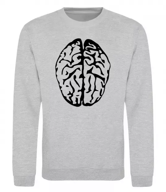 Свитшот МОЗГ Серый меланж фото