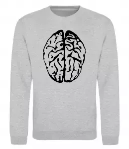 Свитшот МОЗГ Серый меланж фото