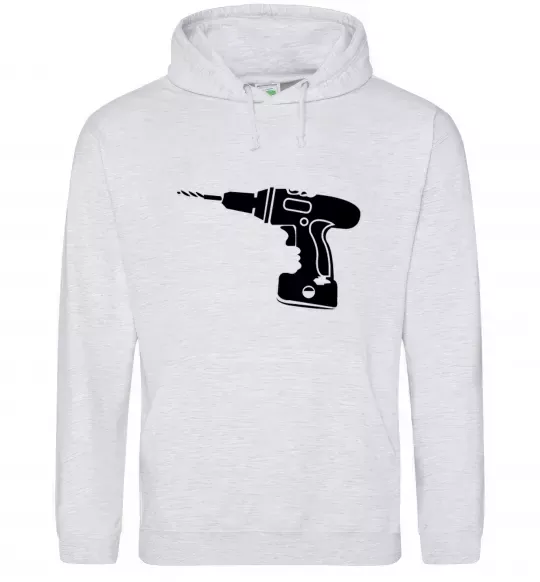 Женская толстовка (худи) ДРЕЛЬ Серый меланж фото