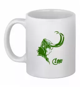 Чашка керамічна Тор з мечем Білий фото