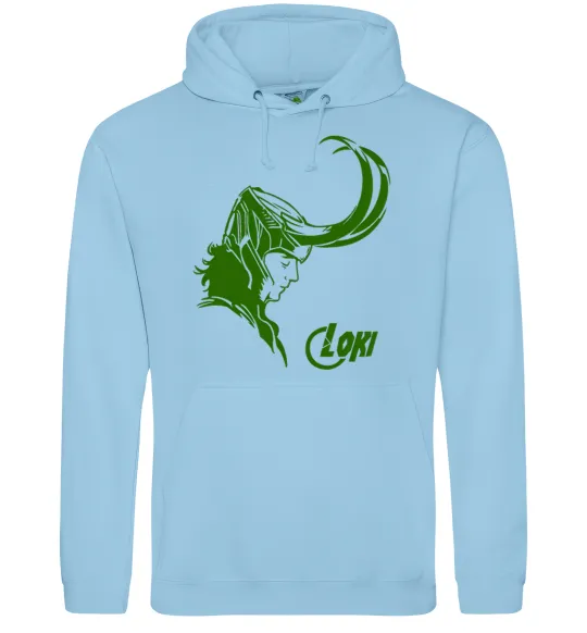 Жіноча толстовка (худі) ЛОКИ Блакитний фото