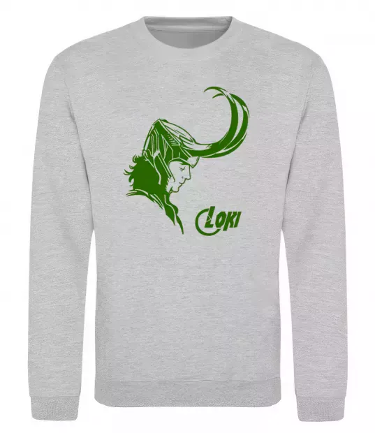 Свитшот ЛОКИ Серый меланж фото