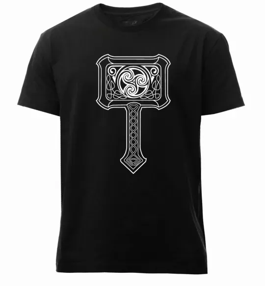 Мужская премиум футболка МОЛОТ ТОРА Черный фото