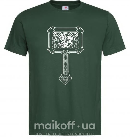 Мужская футболка МОЛОТ ТОРА Темно-зеленый фото
