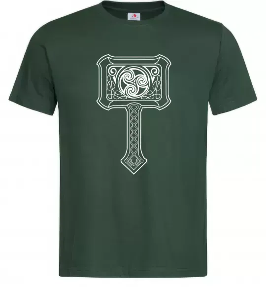 Чоловіча футболка МОЛОТ ТОРА Темно-зелений фото