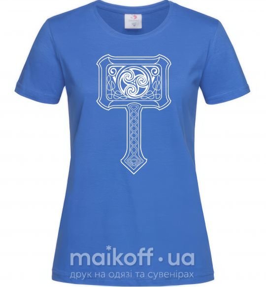 Женская футболка МОЛОТ ТОРА Ярко-синий фото