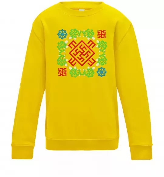 Дитячий світшот ОБЕРІГ Сонячно жовтий фото