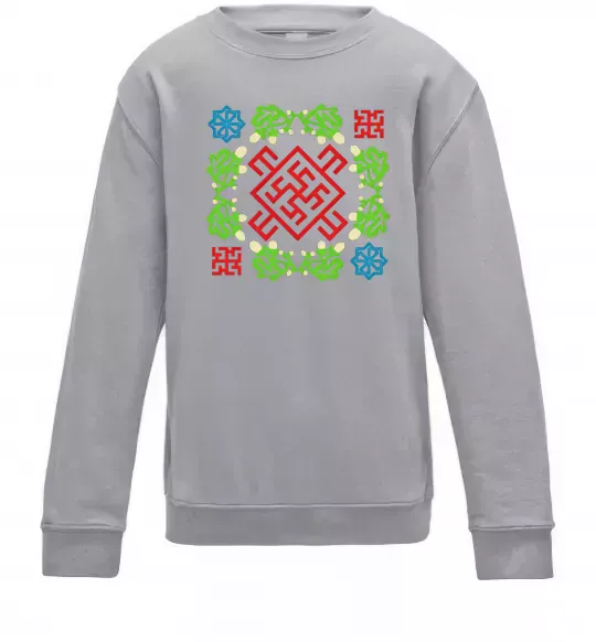 Дитячий світшот ОБЕРІГ Сірий меланж фото