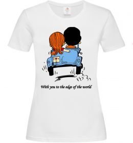 Женская футболка With you to the edge of the world