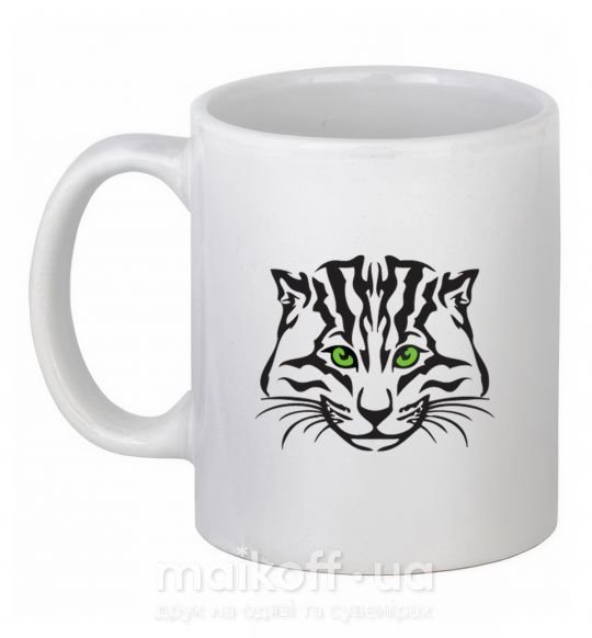 Чашка керамічна TIGER Білий фото