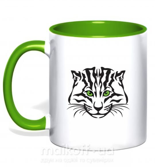 Чашка с цветной ручкой TIGER Зеленый фото