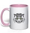 Чашка с цветной ручкой TIGER Нежно розовый фото