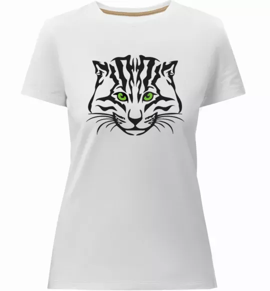 Жіноча преміум футболка TIGER Білий фото