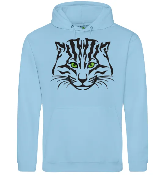 Женская толстовка (худи) TIGER Голубой фото