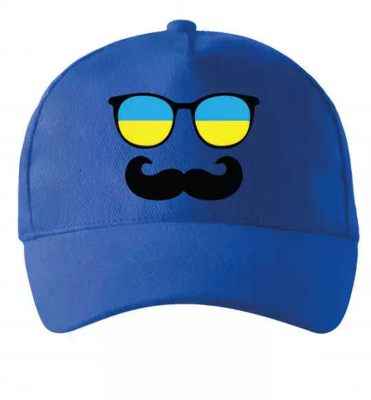 Кепка ОКУЛЯРИ Ярко-синий фото