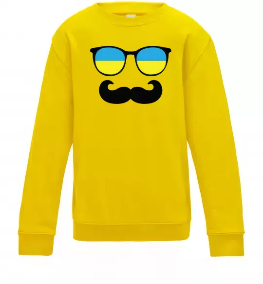 Детский Свитшот ОКУЛЯРИ Солнечно желтый фото