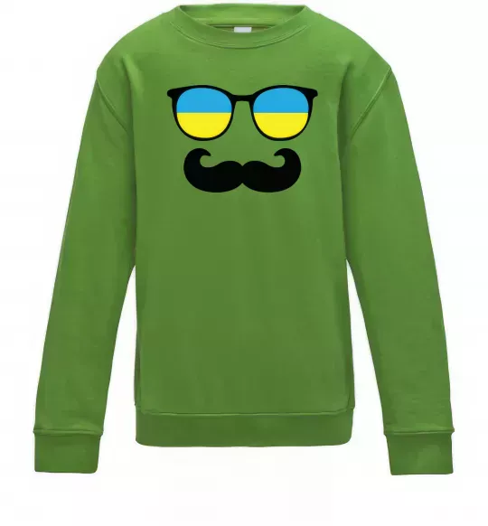Детский Свитшот ОКУЛЯРИ Лаймовый фото