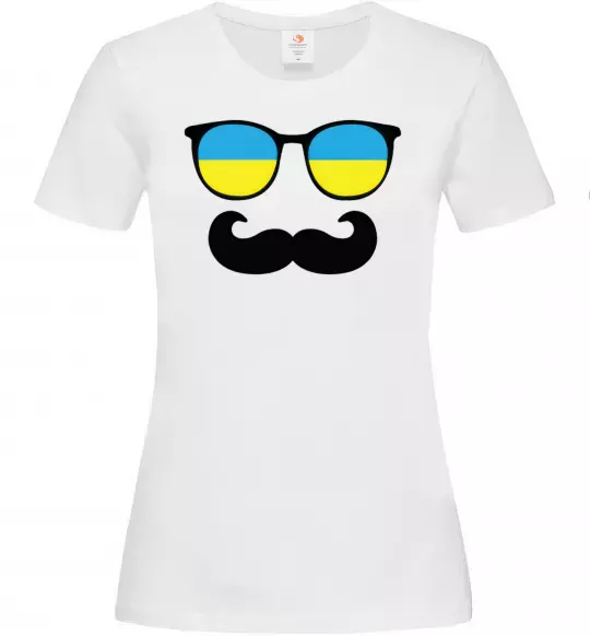 Женская футболка ОКУЛЯРИ Белый фото