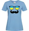 Женская футболка ОКУЛЯРИ Голубой фото