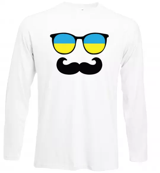 Лонгслив ОКУЛЯРИ Белый фото