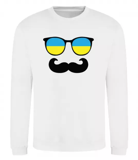 Свитшот ОКУЛЯРИ Белый фото