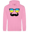 Женская толстовка (худи) ОКУЛЯРИ Розовый фото