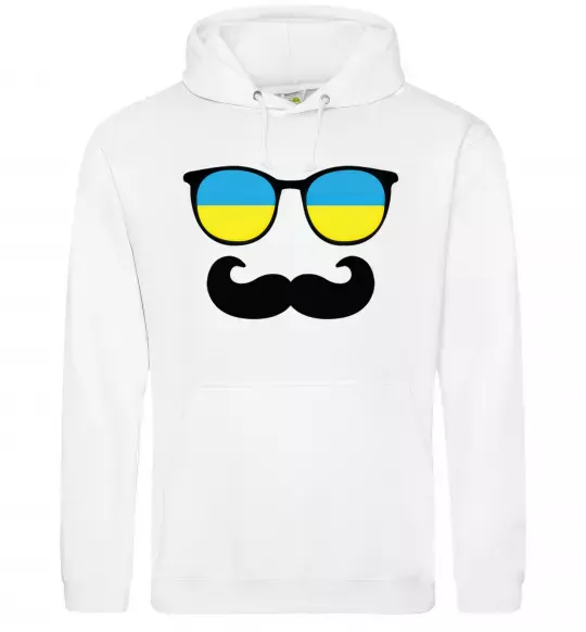 Жіноча толстовка (худі) ОКУЛЯРИ Білий фото