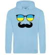 Женская толстовка (худи) ОКУЛЯРИ Голубой фото