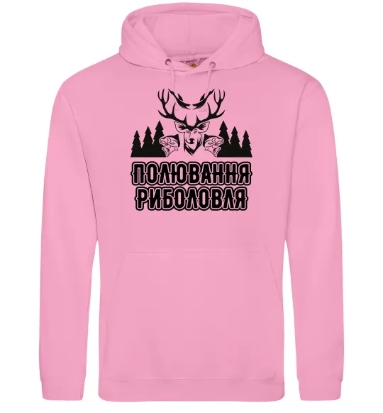 Женская толстовка (худи) Полювання риболовля Розовый фото