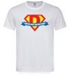 Чоловіча футболка DAD SUPER HERO Білий фото