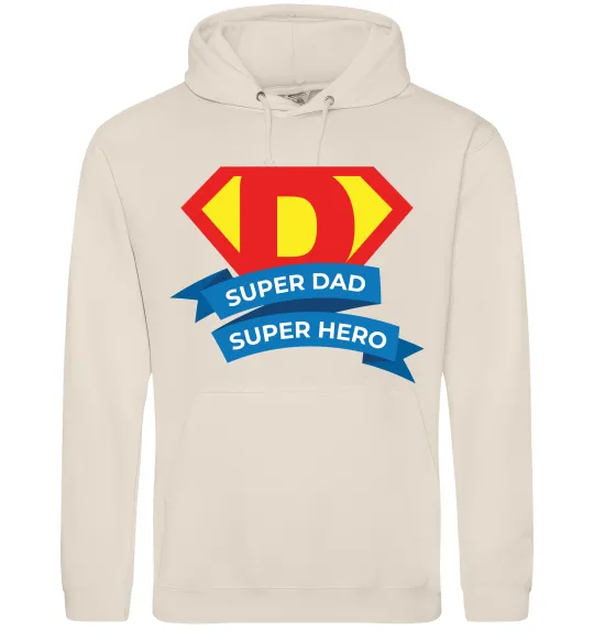 Мужская толстовка (худи) DAD SUPER HERO Таш фото
