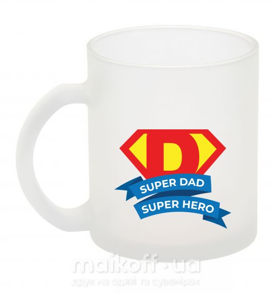 Чашка скляна DAD SUPER HERO Фроузен фото