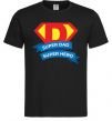 Мужская футболка DAD SUPER HERO Черный фото