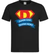 Мужская футболка DAD SUPER HERO Черный Мужская футболка DAD SUPER HERO Черный фото