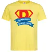 Мужская футболка DAD SUPER HERO Лимонный Мужская футболка DAD SUPER HERO Лимонный фото