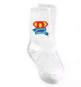 Шкарпетки DAD SUPER HERO Білий фото