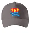 Кепка DAD SUPER HERO Сірий фото