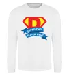 Свитшот DAD SUPER HERO Белый фото