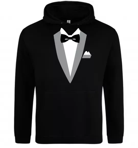Чоловіча толстовка (худі) Фрак сірий Чорний фото