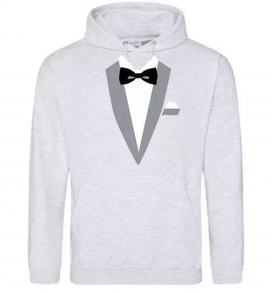 Чоловіча толстовка (худі) Фрак сірий Сірий меланж фото