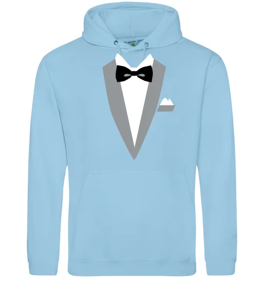 Чоловіча толстовка (худі) Фрак сірий Блакитний фото